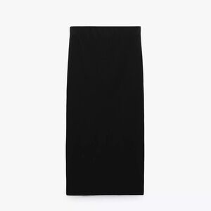 New Zara Black Midi Maxi Skirt